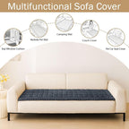 Couch Cover for Dogs, Washable Non Slip Plush Flannel Sofa Protector | Thick - Image 3
