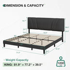 Novilla King Size Bed Frame - Image 2