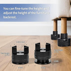 Adjustable Bed Risers Furniture Risers-4 Pack - Image 5