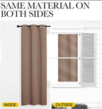 NICETOWN Cappuccino Small Window Kitchen Blackout Curtains, Thermal Insulated - Image 5
