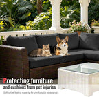 8Pcs Outdoor Cushion Covers, Stretch Patio Furniture Couch Chair Slipcovers | - Image 6