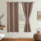 Blackout Curtains for Bedroom and Living Room, Cappuccino W42 x L72 | Light - Image 8