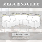 100% Waterproof Sectional Recliner Couch Covers - Image 3