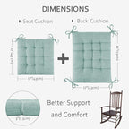 ELFJOY Rocking Chair Cushion Large Rocking Chair Pads - Image 2