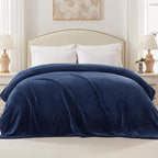Exclusivo Mezcla Soft Waffle Fleece Bed Blanket Queen Size, Cozy Flannel - Image 3