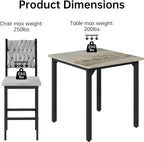 AWQM 5-Piece Dining Table Set, Dining Table Set - Image 8