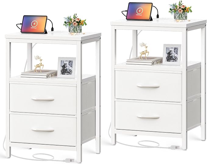 Huuger Nightstands Set of 2, End Tables by Huuger