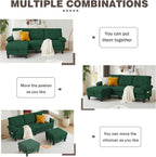 Sectional Sofa Couch for Living Room, Deep 3-Seater L Shaped Couches - Image 6