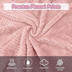4 Pack Fleece Throw Blankets 50x60 Inches - Image 5