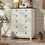 Joaxswe Farmhouse 6 Drawer Dresser - Image 3
