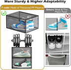 7 code Large Clear Shoe Boxes Organizer【Thicker Material】 Stronger Shoe Box - Image 6