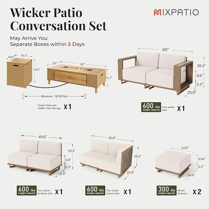MIXPATIO Patio Sectional Furniture - Image 6