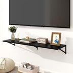 Fun Memories Floating Shelves for Wall, 12 Inch Deep Floating Shelves Set of 2 - Image 2