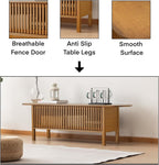 Bamboo TV Stand for TVs up to 65", Accent Entertainment Center - Image 6