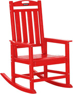 Outdoor Adirondack Rocking Chairs All-Weather HDPE Patio Rocker Chair by ABCPATIO