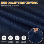 XINEAGE Couch Cushion Covers, Loveseat Seat Slipcovers - Image 4