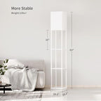 SUNMORY Floor Lamp with Shelves, Modern Square Standing Lamp with 3 Color - Image 7
