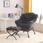 Tiita Lazy Chair with Ottoman, Modern Large Accent Lounge Chair, Leisure Sofa - Image 6