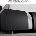 SHA CERLIN Modern Faux Leather Queen Bed Frame - Image 6