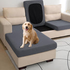 Water Repellent L Shaped Couch Covers, Sofa Seat Cushion Slipcovers, Stretch - Image 3