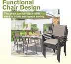 Homall Patio Dining Set 7 Pieces Outdoor Furniture - Image 6