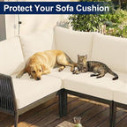 Smiry Waterproof Patio Cushion Covers, Stretch Outdoor Furniture Covers | Couch - Image 8