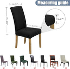 BIETYONE Stretch Dining Chair Covers Set of 8, Soft Removable Washable Kitchen - Image 5