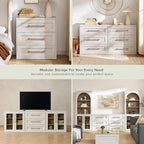 mopio Blake 3 Drawer Dresser for Bedroom, Chest of Drawers, Wood Dresser - Image 8