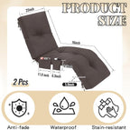 Kigley Outdoor Chaise Lounge Cushions - Image 2