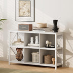 6 Cube Storage Organizer Bookshelf, Industrial Horizontal Bookcase, Accent by Unknown