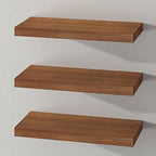 SAUMONIERES Floating Shelves Wall Shelf Solid Wood by Saumonieres