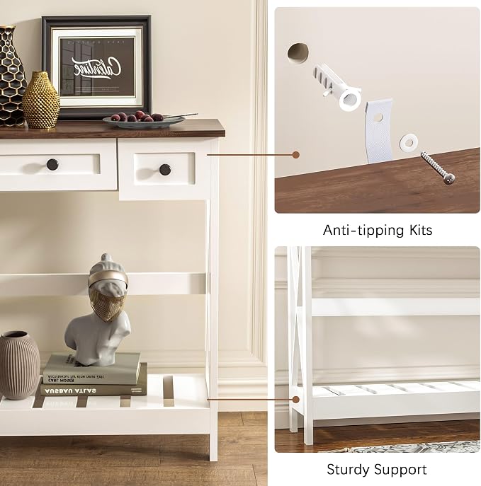39.4" Farmhouse Console Table - Image 5