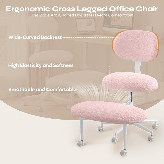 Pinmoco Ergonomic Cross Legged Office Chair - Image 3