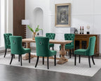 KCC Velvet Dining Chairs Set of 2, Upholstered High-end Tufted Dining Room Chair - Image 10