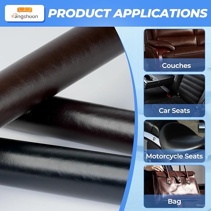 Leather Repair Patches, 3.5X79 Inch Self-Adhesive Leather Repair Tape, Stretch - Image 4