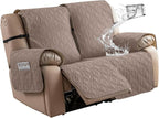 Genina Waterproof Loveseat Recliner Cover Non-Slip, Sofa Cover by Genina
