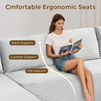 133" Oversized Cloud Boneless Sofa Couch - Image 5