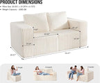 Modular Sectional Sofa 2 Seater Loveseat Modular Couch - Image 2
