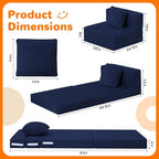 MeMoreCool Foldable Futon Chair Bed - Image 5