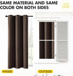 MIULEE Blackout Curtains for Bedroom 2 Panels 40"x63" Long Chocolate Brown | - Image 7