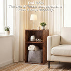 YAHARBO 2 Cube Bookshelf, Horizontal Book Shelf, Small Cubby Bookcase - Image 6