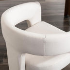 BESTANO Set of 2 Modern Linen Fabric Upholstered Dining Chairs - Image 5