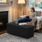35-INCH Storage Ottoman Bench, Footrest - Image 6