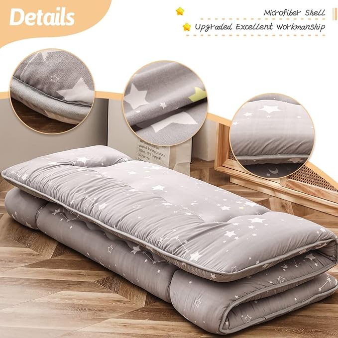 MAXYOYO Grey Constellation Japanese Futon Mattress, Tatami Mat Portable Camping - Image 5
