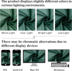 Hunter Green Sheer Curtains 96 Inches Long 2 Panels, Airy Voile Solid Curtains - Image 7