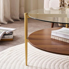 LumFurn Round Coffee Table, Mid-Century Modern Design, D30“ x H17”, - Image 7