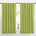 NICETOWN Blackout Curtains for Bedroom, Fresh Green, 1 Pair, 62 by 63-inch by NICETOWN