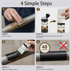 Black 2-in-1 Rust Converter & Touch Up Paint, 6.35 Fl oz, Rust Inhibitor & - Image 8