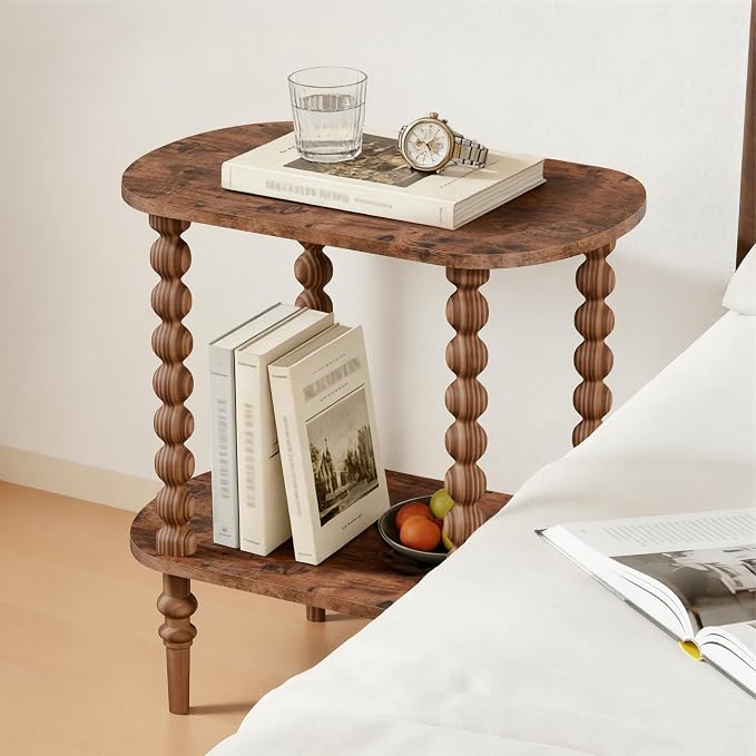 2-Tier Side Table, Small End Table - Image 7