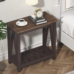 ChooChoo Farmhouse End Table, Rustic Vintage Narrow End Side Table - Image 5